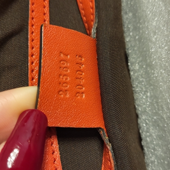 GUCCI RED GUCCISSIMA LEATHER JOY BOSTON HANDBAG - Picture 11 of 11